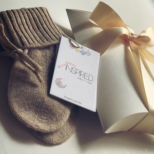 Merino wool baby socks 0-12 m. One pair. Pink or Brown